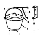 Kenmore 311846800 boston bean pot with crane hook diagram