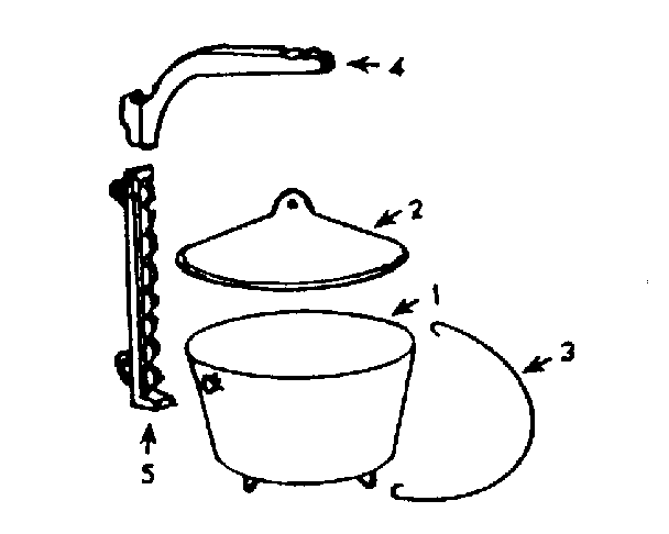 Boston bean pot with crane hook