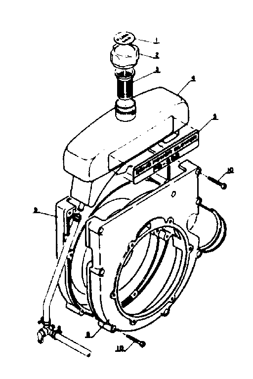 Fuel tank and fancase