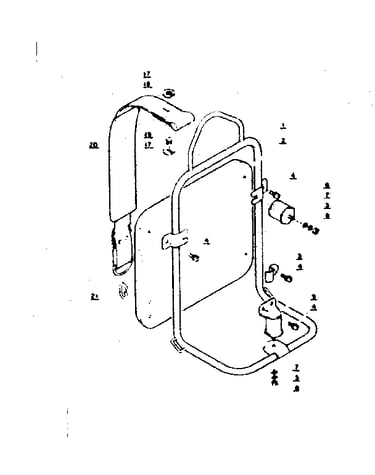 Backpack band and frame