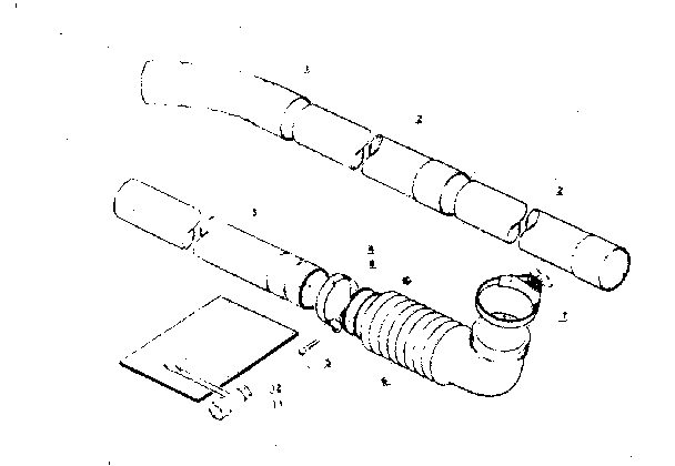 Blowing pipe and tool