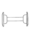 Hub shell (less axle set)