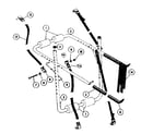 Sears 71248562 auto trunk mount bicycle carrier diagram