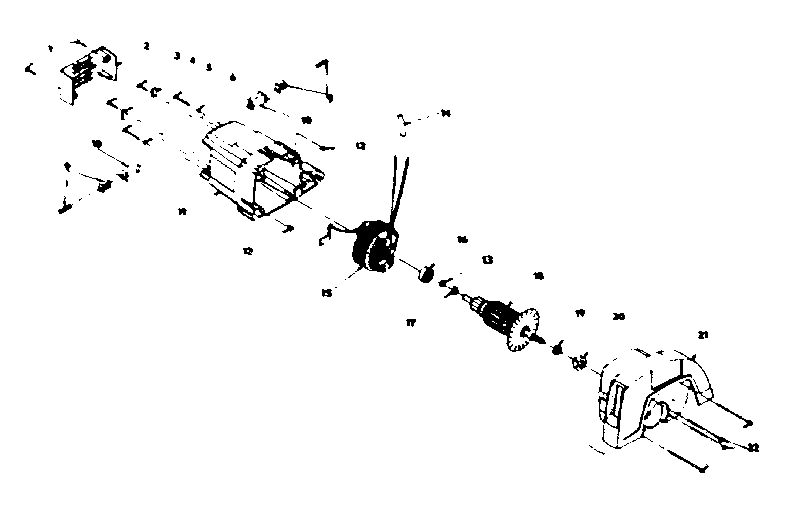 MOTOR, BLADE GUARD ASSEMBLY