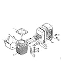 Cylinder and muffler