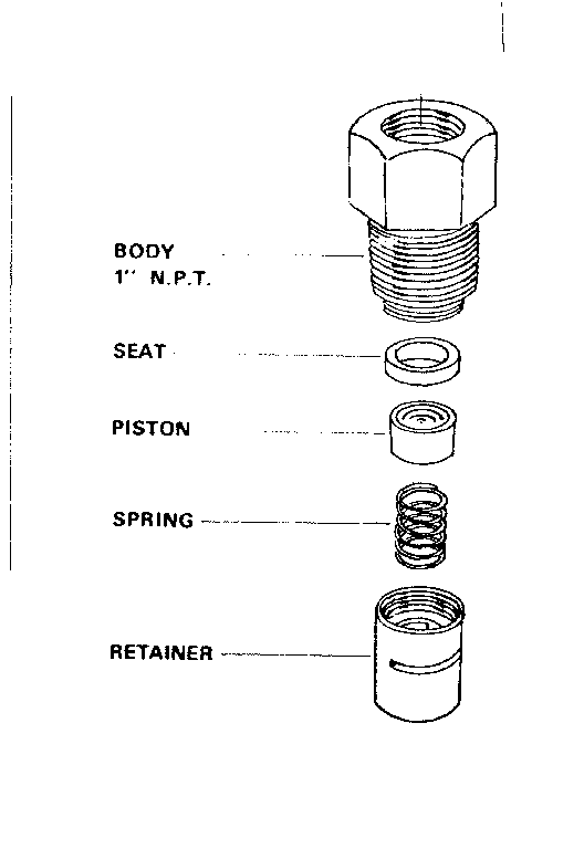 Check valves vertical piston type