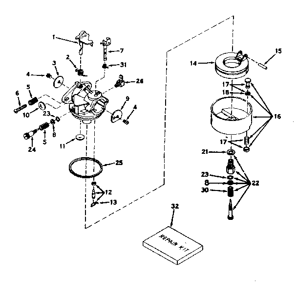 Carburetor no. 631444