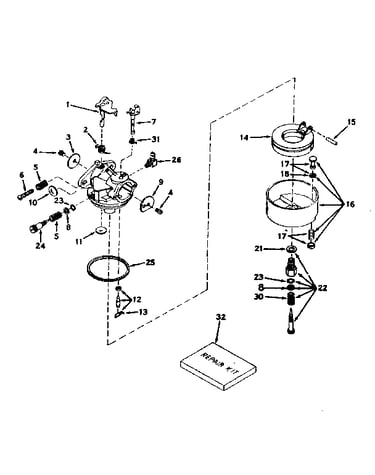 Carburetor no. 631444