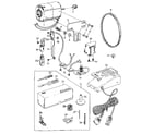 Kenmore 14812201 attachment  and motor parts diagram