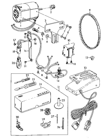 Attachment  and motor parts