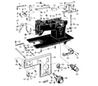 Kenmore 14813023 tension dial and lift levers diagram