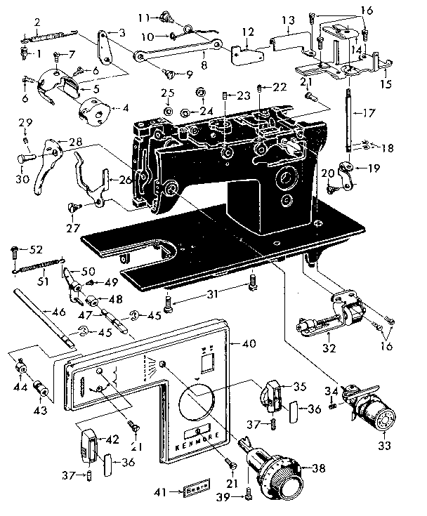 Tension dial and lift levers