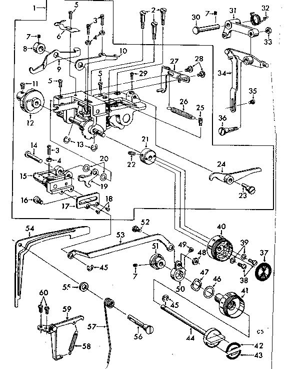 Zigzag mechanism assembly