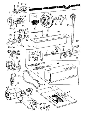 Motor and attachment parts