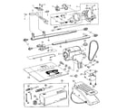 Kenmore 14811170 attachment/ shuttle and motor parts diagram