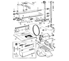 Kenmore 14812051 attachment /shaft and motor parts diagram