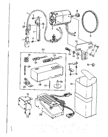 Attachment and motor  parts
