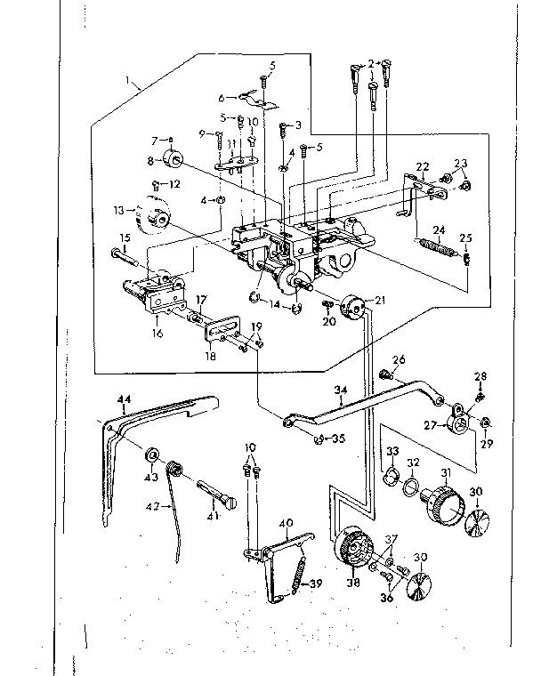 Zigzag mechanism assembly