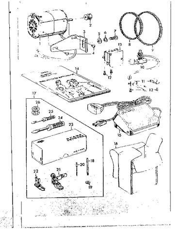 Attachment  and motor parts
