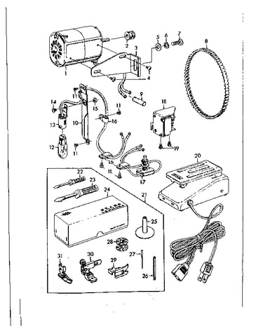 Attachment and motor  parts