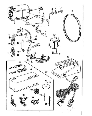 Attachment and motor  parts