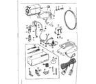 Kenmore 14812501 attachment and motor  parts diagram