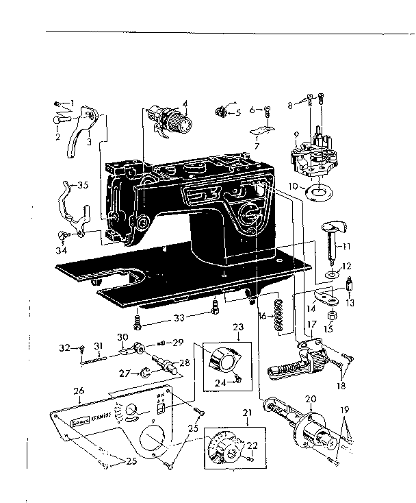 TENSION DIALS AND LIFT LEVERS