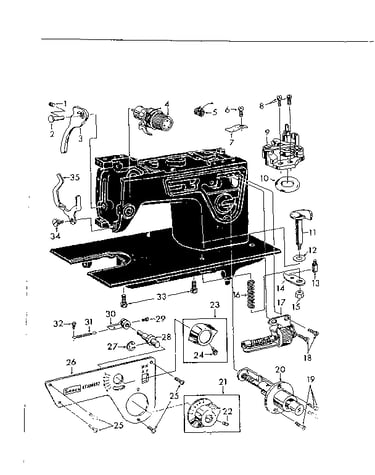 Tension dials and lift levers