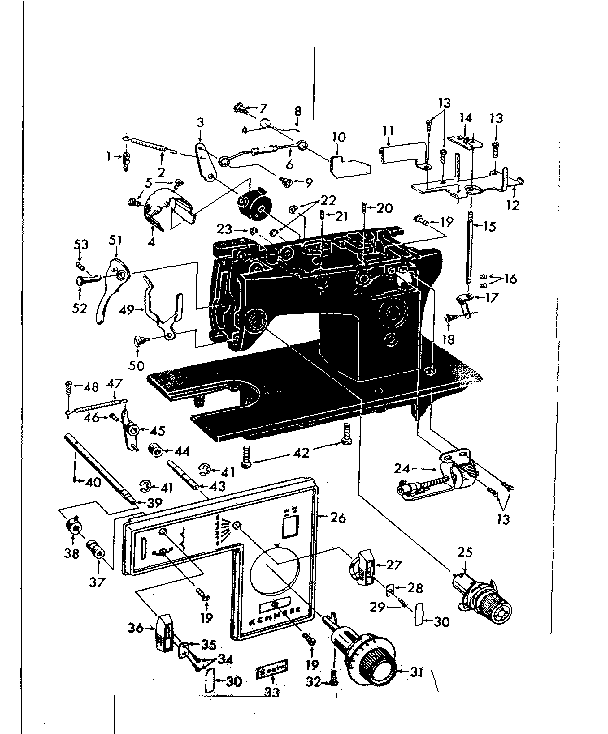 Tension dial and lift levers