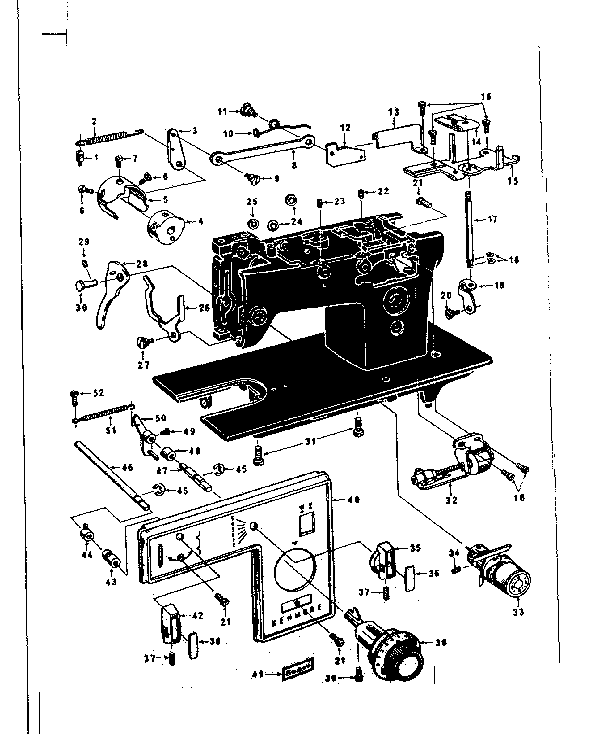 TENSION DIAL AND LIFT LEVERS