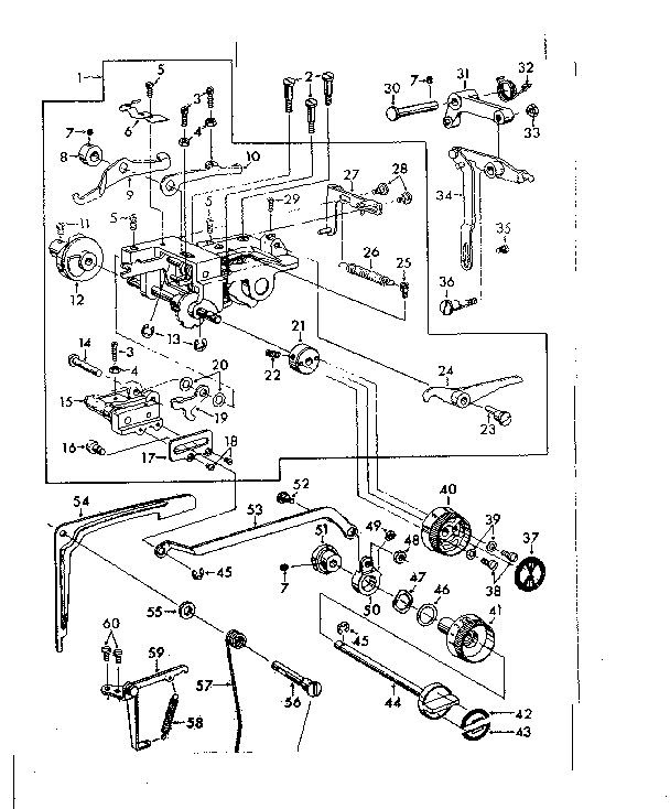 Zigzag mechanism assembly