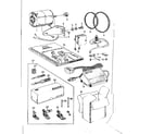 Kenmore 14814220 motor and attachment parts diagram