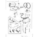Kenmore 14814221 motor and attachment parts diagram