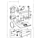 Kenmore 148210 motor and attachment parts diagram