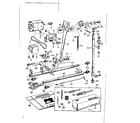 Kenmore 148230 motor and attachment parts diagram