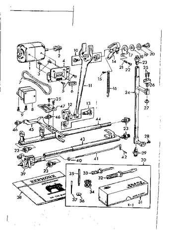 Motor and attachment parts