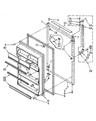 Refrigerator door