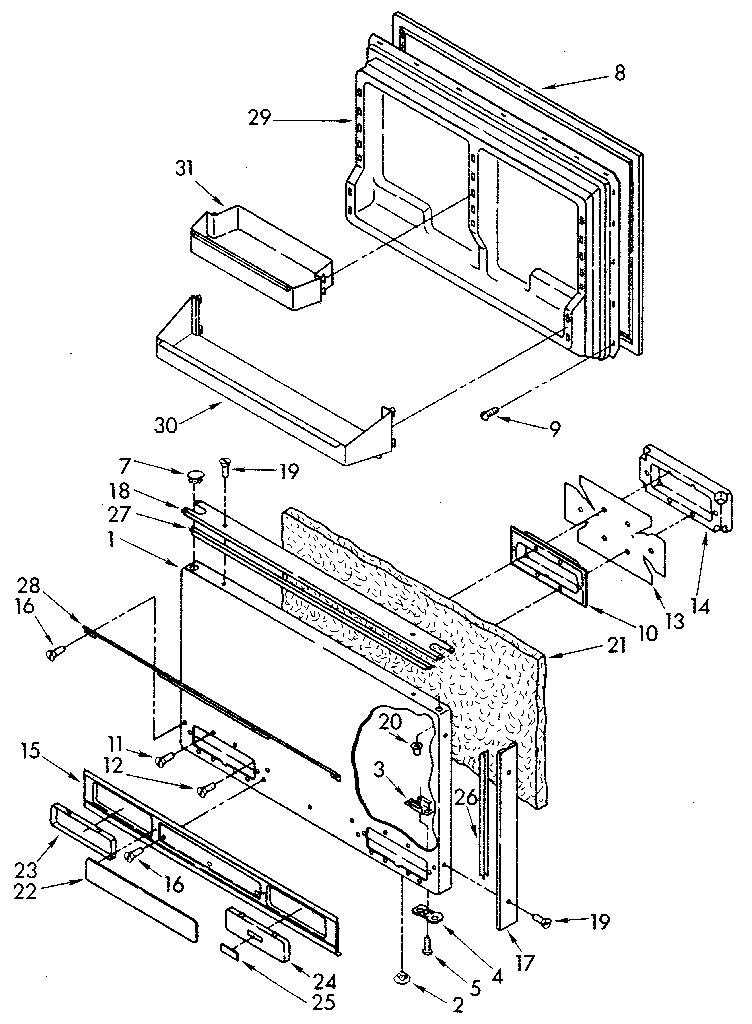 Freezer door