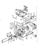 Transport, index gear and lens glide assemblies