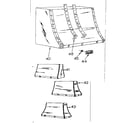 Kenmore 2335607510 canopy and wall mounting straps diagram