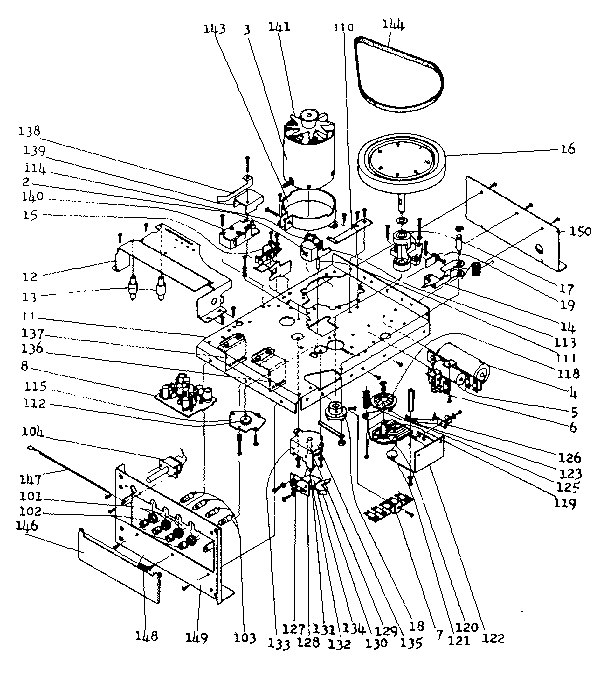 Mechanical parts-tape deck (2010302-4)