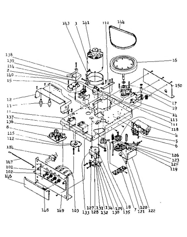 Mechanical parts-tape deck (2010302-4)
