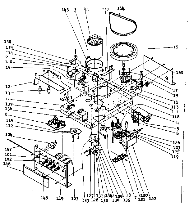 Mechanical parts-tape deck (2010302-4)