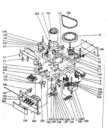 Mechanical parts-tape deck (2010302-4)