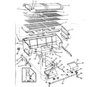 Kenmore 25822620 grill and burner section diagram