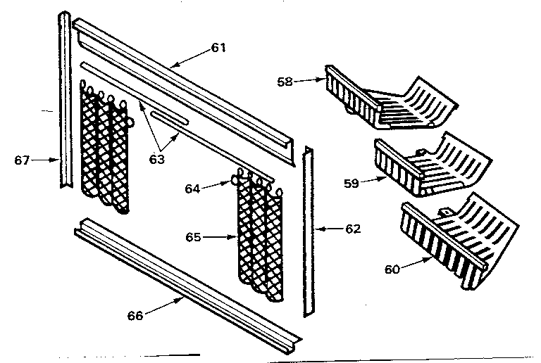 Grate sections and screeens