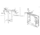 Sears 70172003-80 leg and top bar assembly and climber diagram