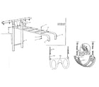 Sears 70172003-80 trapeze and swing assembly diagram