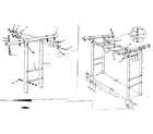 Sears 70172827-80 t-frame assembly and climber diagram
