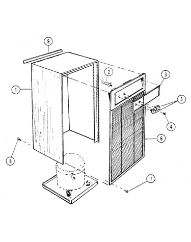 Cabinet and front panel